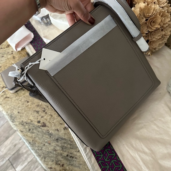 New Tory burch Thea Swingpack crossbody / shoulder bag / 2 straps in gray color - Picture 5 of 14